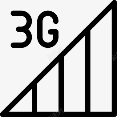 移动电话3g图标图标