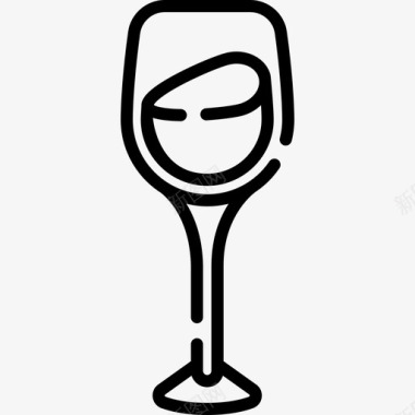 葡萄酒单身女子2直系图标图标