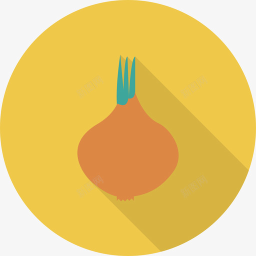 洋葱食品和饮料22圆形图标svg_新图网 https://ixintu.com 圆形 洋葱 食品和饮料22