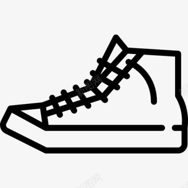 运动鞋80年代4直线型图标图标