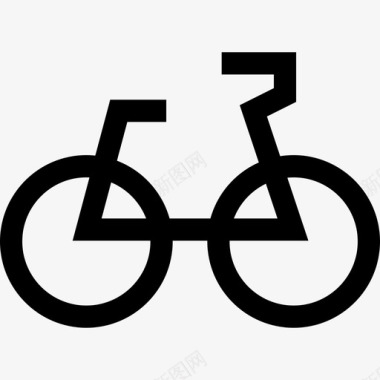自行车野餐22直线型图标图标