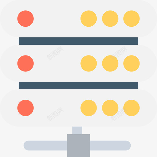 数据库电子22平面图标svg_新图网 https://ixintu.com 平面 数据库 电子22