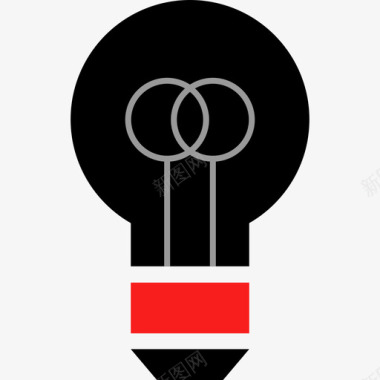 灯泡能源环境4扁平图标图标