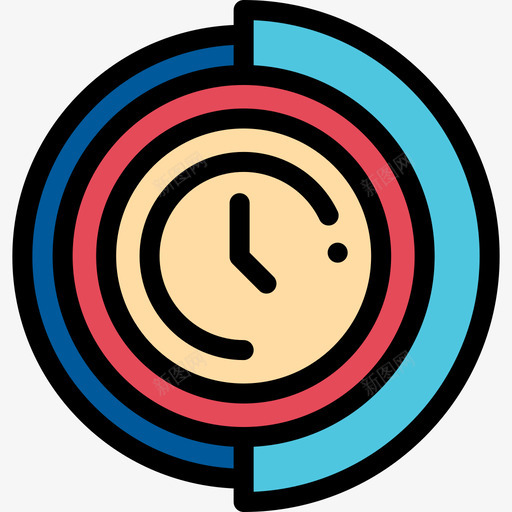 时间管理时间管理11线性颜色图标svg_新图网 https://ixintu.com 时间管理 时间管理11 线性颜色