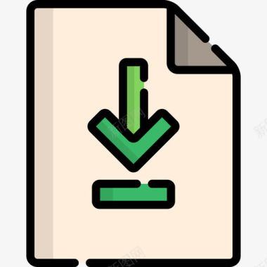 文件ui接口4线性颜色图标图标