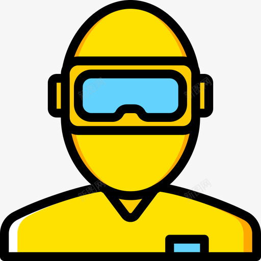 Ar眼镜虚拟现实11黄色图标svg_新图网 https://ixintu.com Ar眼镜 虚拟现实11 黄色