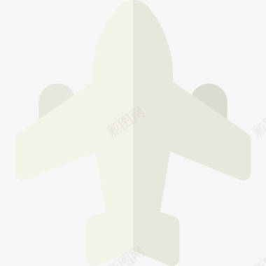 飞机物流和运送扁平图标图标