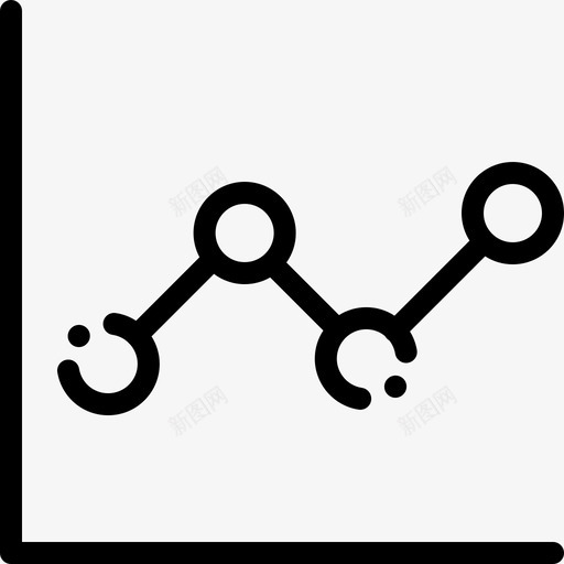 折线图信息图元素7线性图标svg_新图网 https://ixintu.com 信息图元素7 折线图 线性