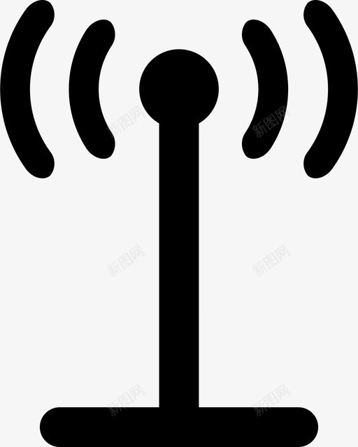 紧急电信天线wifi图标svg_新图网 https://ixintu.com wifi 人道主义事务协调厅人道主义图标v02 天线 紧急电信