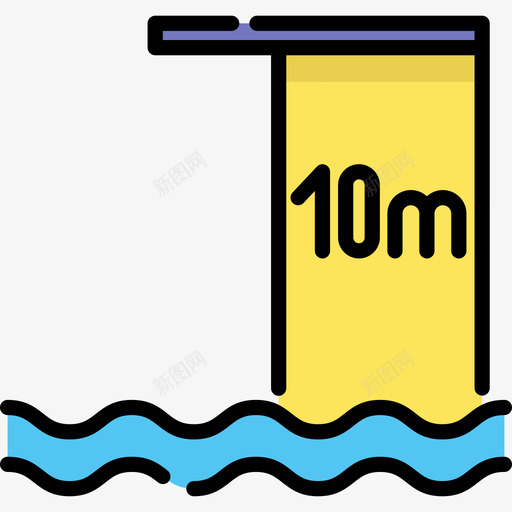 跳水水上锦标赛线颜色图标svg_新图网 https://ixintu.com 水上锦标赛 线颜色 跳水