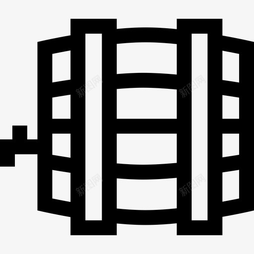 小桶巴黎6线性图标svg_新图网 https://ixintu.com 小桶 巴黎6 线性