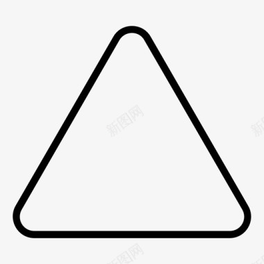 等边三角形场平面图标图标