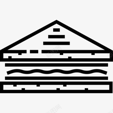 三明治野餐24直系图标图标