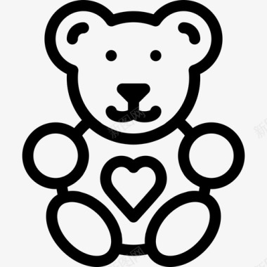 泰迪熊爱情浪漫4直系图标图标