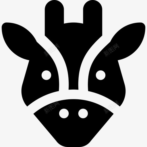 长颈鹿狩猎3填充图标svg_新图网 https://ixintu.com 填充 狩猎3 长颈鹿