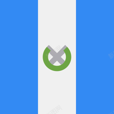 危地马拉方形国家简单旗帜图标图标
