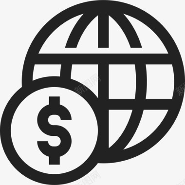 贸易全球贸易货币图标图标