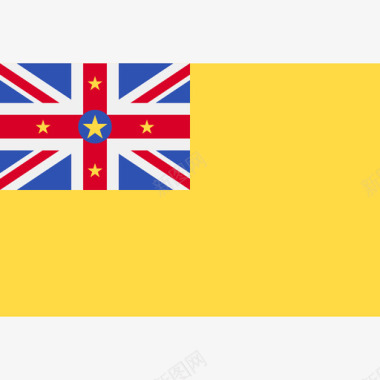 纽埃长方形的乡村简易旗图标图标