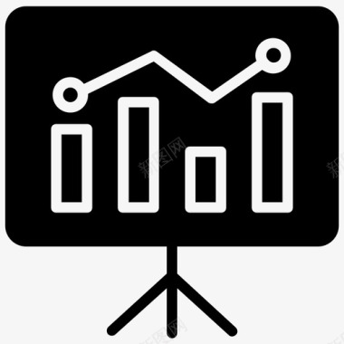 数据可视化分析演示图标图标