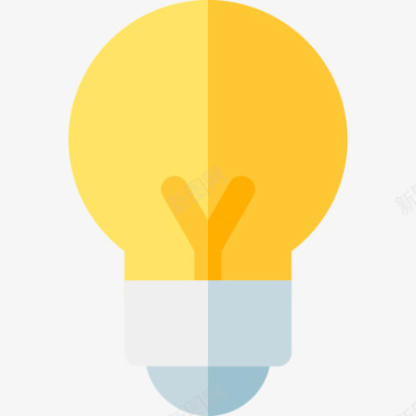 灯泡android应用程序7扁平图标图标