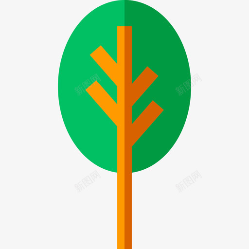 树自然16平坦图标svg_新图网 https://ixintu.com 平坦 树 自然16