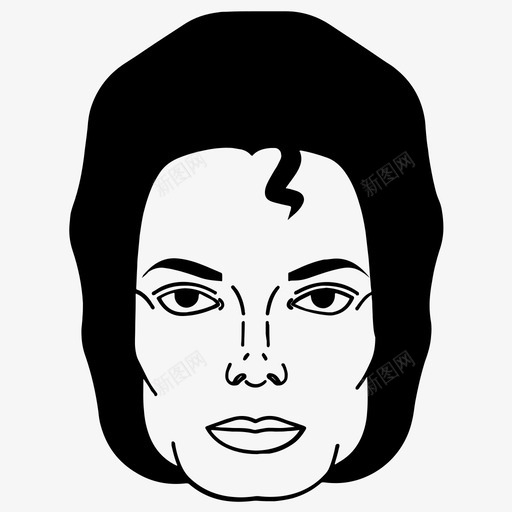 迈克尔杰克逊名人面孔图标svg_新图网 https://ixintu.com 名人 摇滚 迈克尔杰克逊 面孔 音乐 音乐偶像