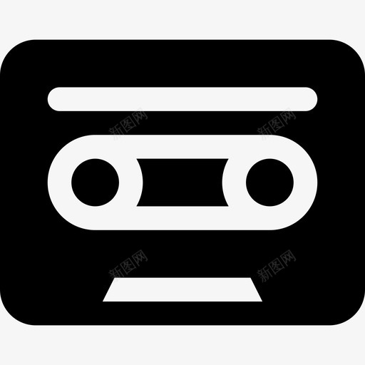 盒式磁带八十年代2已填充图标svg_新图网 https://ixintu.com 八十年代2 已填充 盒式磁带