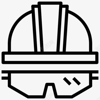 施工头盔设备防护图标图标