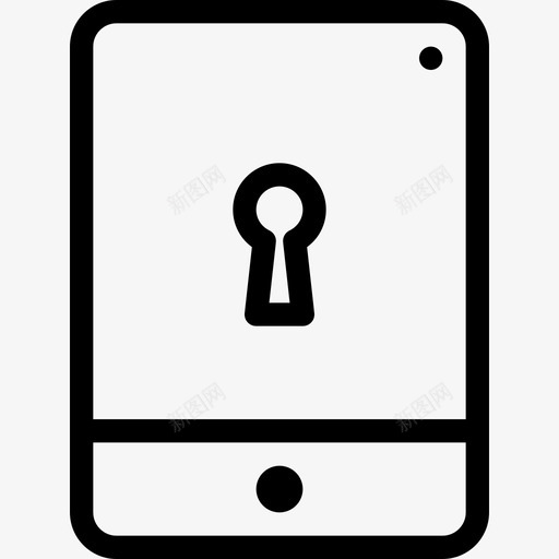 锁安全26线性图标svg_新图网 https://ixintu.com 安全26 线性 锁