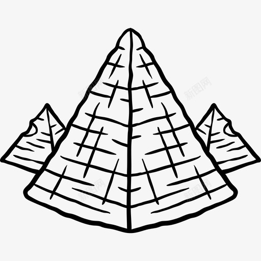 金字塔世界纪念碑2黑色图标svg_新图网 https://ixintu.com 世界纪念碑2 金字塔 黑色