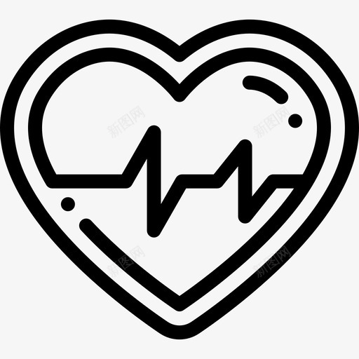 心脏健康生活10直系图标svg_新图网 https://ixintu.com 健康生活10 心脏 直系