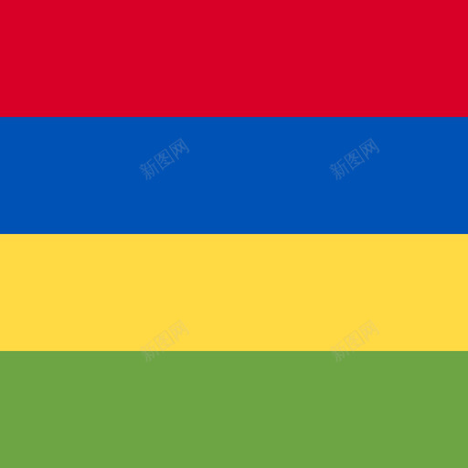 毛里求斯方形国家简单旗图标svg_新图网 https://ixintu.com 方形国家简单旗 毛里求斯