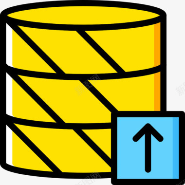 数据库开发25黄色图标图标