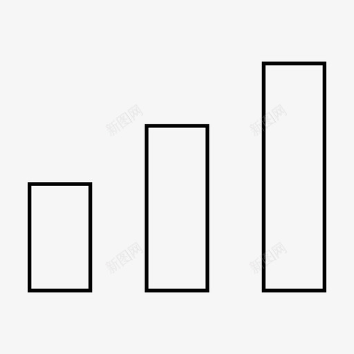信号条形图连接图标svg_新图网 https://ixintu.com ios营销 wifi 信号 广告瘦图标 条形图 热点 网络 连接