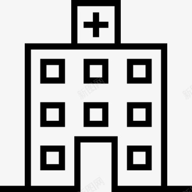 医院医疗卫生3线性图标图标