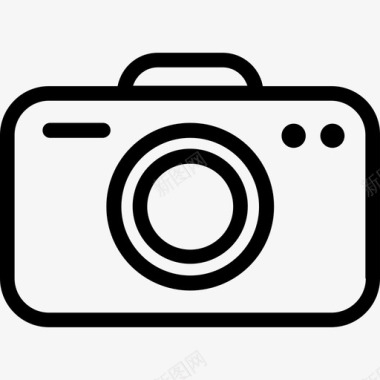 相机小工具和设备线性图标图标