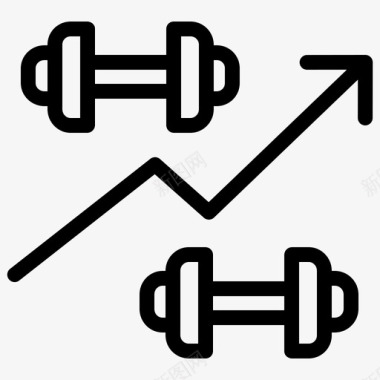 分析锻炼健身图标图标