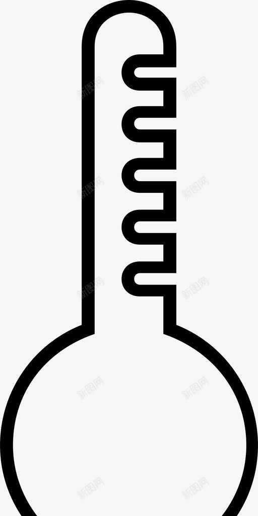 温度计度数高温图标svg_新图网 https://ixintu.com 天气 度数 温度计 高温