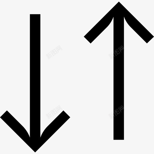 箭头简单线条直线图标svg_新图网 https://ixintu.com 直线 简单线条 箭头