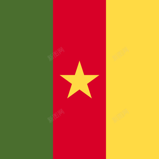 喀麦隆方形国家简单旗帜图标svg_新图网 https://ixintu.com 喀麦隆 方形国家简单旗帜