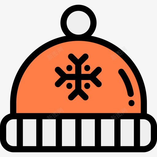 冬季运动帽冬季运动11线性颜色图标svg_新图网 https://ixintu.com 冬季运动11 冬季运动帽 线性颜色