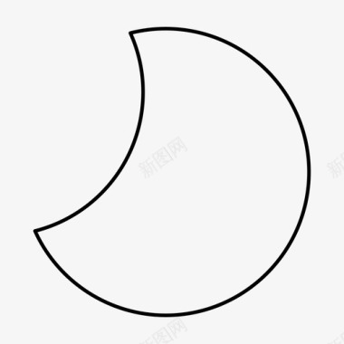月亮午夜睡眠图标图标