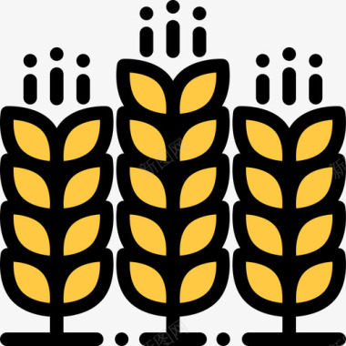 谷物农业31原色图标图标
