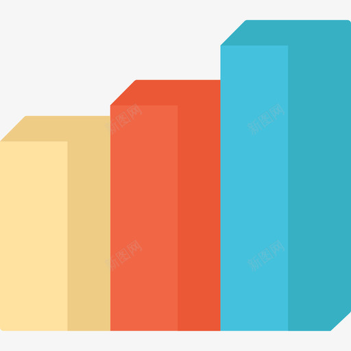 条形图信息图5平面图图标svg_新图网 https://ixintu.com 信息图5 平面图 条形图
