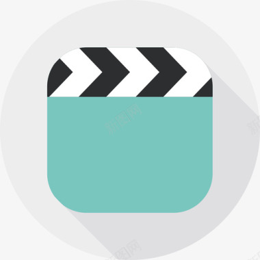 视频苹果徽标2平面图标图标