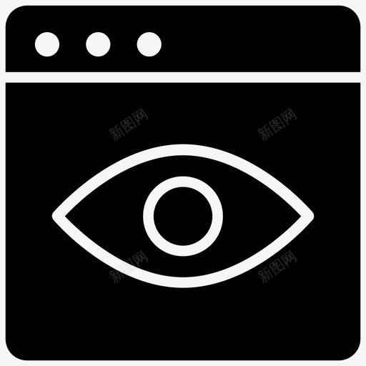 视觉创意眼睛图标svg_新图网 https://ixintu.com 内容设计制作字形图标 创意设计 平面艺术 平面设计 眼睛 视觉图形 视觉设计