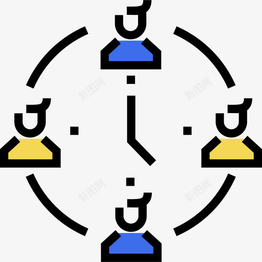 时钟seo13线型颜色图标svg_新图网 https://ixintu.com seo13 时钟 线型颜色