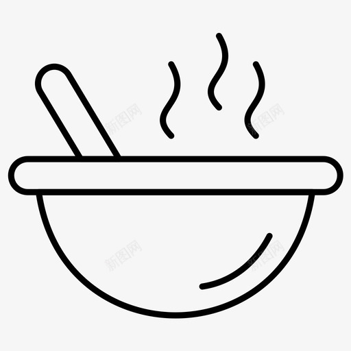 汤食物饭菜图标svg_新图网 https://ixintu.com 汤 汤碗 食物 饭菜