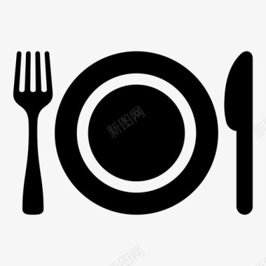 盘子餐具晚餐图标图标