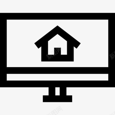 计算机家庭自动化11线性图标图标